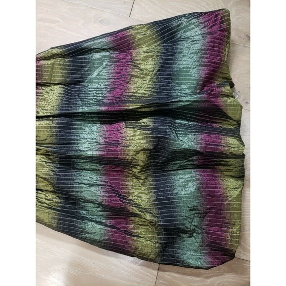 Vivienne Tam Dress 6 Multicolor Silk Cotton Blend Iridescent Shimmer - Picture 10 of 10